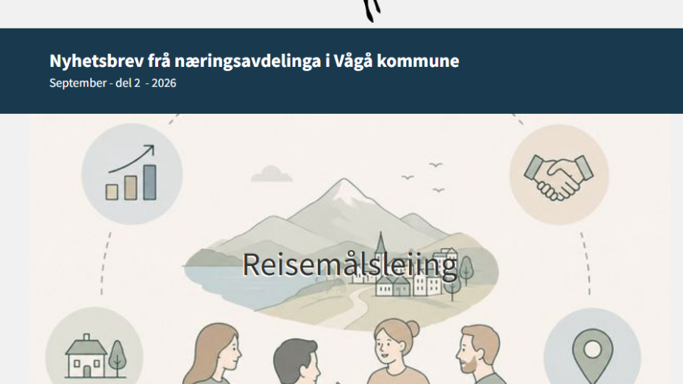 Lenke til artikkel: Nytt nyheitsbrev frå næringsavdelinga